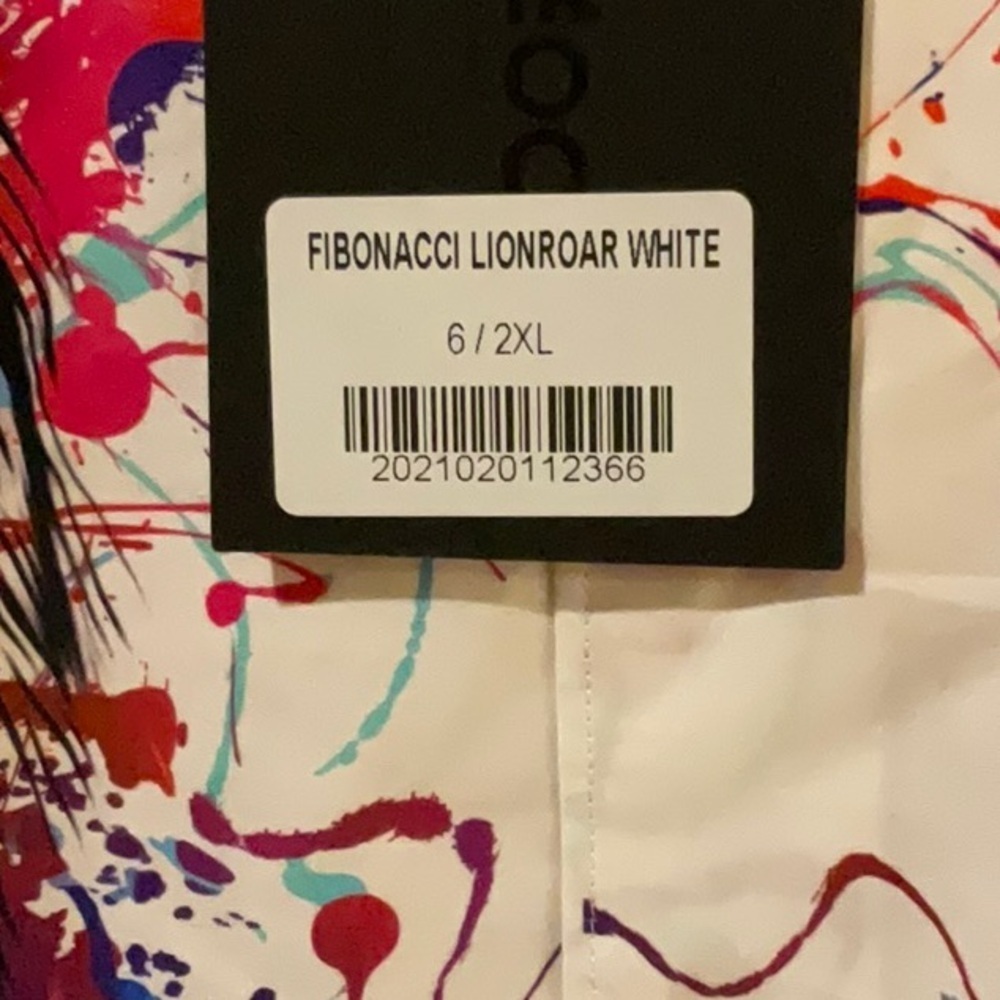 Men's Multicolor Graphic Shirt. NWT. 2XL. Italian Digital Fabric. - Picture 4 of 12